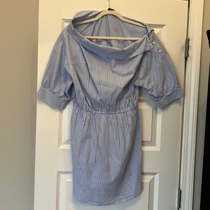 Simplee Appeal blue and white off the shoulders dress size XL